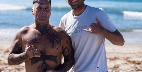 Avec la légende des skateboarders Jay Adams ! Avec la légende des skateboarders Jay Adams !